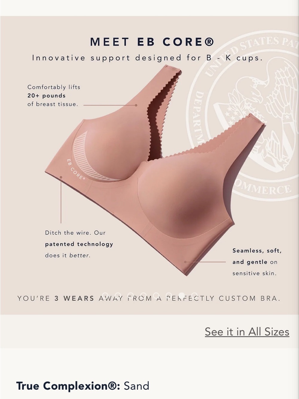 Evelyn & Bobbie Seamless Blush Wireless Comfort Bras